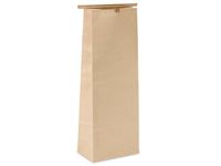 Tin Tie Coffee Bag 100 Count - 5 LB - Kraft