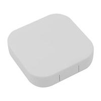 Portable Travel Contact Lens Case Box,Eye Care Kit Holder,Mirror Box (White)