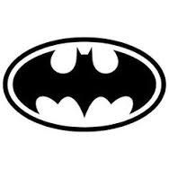 Batman Logo (2 PACK) Superhero Comics Vinyl Decal Sticker|BLACK|Cars Trucks SUV Laptops Wall Art Tool Box|5.5" X 2.5"|CGS207