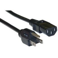 PcConnectTM Computer / Monitor Power Cord, Black, NEMA 5-15P to C13, 10 Amp, 3 foot