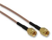 Amphenol Connex 135101-01-12.00 RG-316 Cable, SMA Straight Plug To SMA Straight Plug, 50 Ohm Impedance, 12" Length