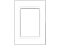 PA Framing, Double Mat, 5 x 7 Inches Frame for 3.5 x 5 Inches Photo Art Size - White Core/Soft White Upper and Inner Mat