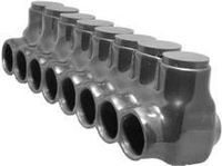 Morris Products 97568 Multi-Cable Connector, Insulated, Single Entry, Black, 8 Ports, 600 - 4 Wire Range, 5/16" Allen Hex 8 Ports, 600 - 4 Wire Range, 5/16" Allen Hex