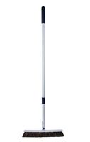 Feather Sweep Broom with Telescoping Handle | Flexible Brooms | Magic Sweeper with Flexible Angled Head | Great for Cleaning Household & Commercial Kitchen, Floors, Pet Hair | Adjustable Length