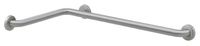 Bobrick 6861.99 Stainless Steel 2 Wall Shower Grab Bar with Snap Flange, Satin Finish and Peened Gripping Surface, 1-1/2" Diameter x 15-7/8" Width x 30-7/8" Depth