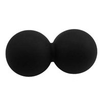 FidgetGear Peanut Lacrosse Massage Ball Trigger Point Yoga Therapy Myofascial Release Tools Black