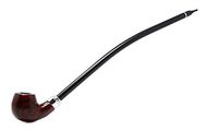 Gstar Long Pear Wood Churchwarden Tobacco Pipe with Cleaning Tool Kit and Gift Box