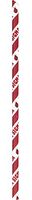 Creative Converting 24 Count Paper Straws, Alpha Sigma Alpha, Red/White
