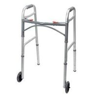 McKesson Aluminum 32 to 39" H Folding Walker Up to 350 lbs
