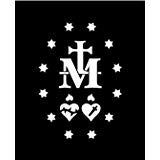 Chase Grace Studio Catholic Church Cross Heart Religion Vinyl Decal Sticker|White|Cars Trucks Vans SUV Laptops Wall Art|5.75" X 4"|CGS388