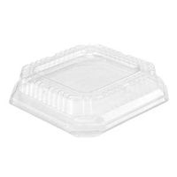 Genpak's SQ97 Clear Lid | Clear 1" Lid for Genpak's HFSQ20 | Snap-On Design, Stackable Feature, Unmatched Clarity | BPA Free, Made in The USA | Case of 500 Lids