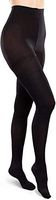 Ease Opaque Women's Support Pantyhose - Mild (15-20mmHg) Graduated Long Compression Hosiery (Black, X-Large Long)