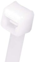 Panduit PLT.7M-C Pan-Ty Cable Tie, Nylon 6.6, Miniature Cross Section, Curved Tip, Plenum-Rated, 18lbs Min Tensile Strength, 0.68" Max Bundle Diameter, 0.032" Thickness, 0.09" Width, 3.1" Length, Natural (Pack of 100)