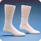 Diabetic Socks HealthDri Acrylic Size 13-15, White - Salk 3955