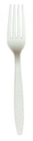 Daxwell Plastic Forks, Heavy Weight Polystyrene (PS), White, 7 1/8", A10001006 (Case of 1,000)