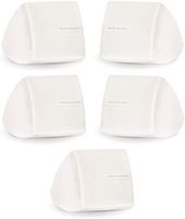 Theater Solutions TS30W Mountable Indoor Speakers White Bookshelf 5 Piece Pack