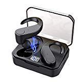 Bluetooth 5.0 Headphones, True Wireless Earbuds IPX7 Waterproof Wireless Headphones 56H Cycle Playtime Deep Bass Bluetooth Earbuds w/Mic, Noise Cancelling Headset for Workout and Sport