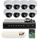 GW Security VD8CH8C728WD 8 Channel Indoor Dome Surveillance Security Camera System (White)