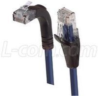 L-COM TRD815RA2BL-5 PATCH CORD, CAT 5E RIGHT ANGLE, 5FT, BLUE