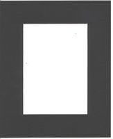 22x28 Black Picture Mats with White Core Bevel Cut for 18x24 Pictures