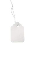 #5 Strung White Merchandise Price Tags - Pack of 1,000