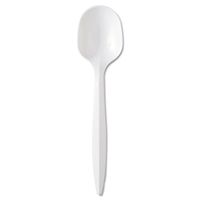 General Supply PPSS Medium-Weight Cutlery Soup Spoon White 1000/Carton