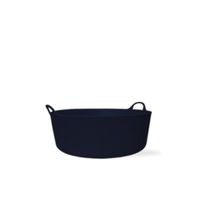 (2 Tubs) 3.9 Gallon Black Small Shallow Gorilla Tub
