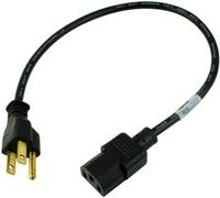 VOLEX, 17742 10 B1, Mains Power Cord, 18 AWG, Shielded, w/o Foil & Braid, NEMA 5-15P, IEC 60320 C13, 6.5 ft, 2 m, Black