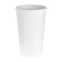 (200 Count) 20 oz White Paper Hot Cups, Disposable Coffee Cups by Tezzorio, Hot Drink Paper Cups for Latte, Cappuccino, Tea, Chocolate