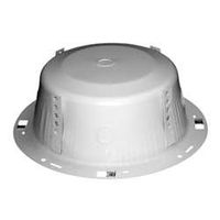 Quam ERD-8 Round Steel Back Box Welded Tie Off Straps White