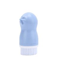 Fruit and Vegetable Brush, BESTHINKY Cute Bird Shaped Potato Scrubber Scrub Cleaning Brushes with Eye Remover (Blue)