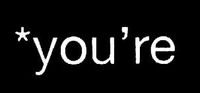 LLI It's You're Not Your | Decal Vinyl Sticker | Cars Trucks Vans Walls Laptop | White | 7.5 x 2.3 in | LLI1323