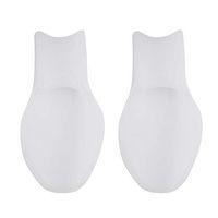 Liobaba 2 pcs Silicone Gel Foot Pad Fingers Two Hole Toe Separator Thumb Valgus Protective Bunion Adjuster Hallux Valgus Guard