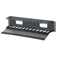 GraybaR Panduit WMPHF2E Horizontal Cable Manager, Black