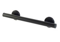 Lifeline Straight Plateau Grab Bar - Home Mobility Aid | Matte Black | 36 Inch