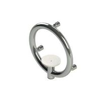 Invisia 2-in-1 Soap Dish with Integrated Circular Grab Bar: Polished Chrome
