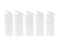 19 DRAM POP TOP Bottles Qty CASE Size Count Rx Pill Prescription Vials Crafts Coins Storage Medicine MMJ 420 CONTAINERS & Made in USA (225 PCS, White - Solid (Opaque)