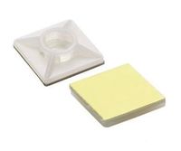 Lot of 1,000-1" UV Resistant Cable Tie Mounts, Natural or Black (Natural)