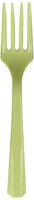 Amscan 4549.115 Premium Plastic Forks, 20 pieces, Leaf Green