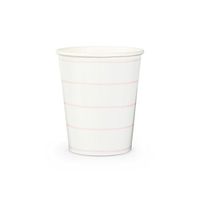 Daydream Society Frenchie Striped Paper Party Cups, Pack of 8, Blush Pink