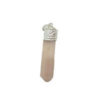 Jet Energized Pink Moonstone Point Faceted Pendant Free Crystal Therapy Booklet Purification Desires Cheerfulness Vastu Image is JUST A Reference
