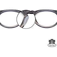 SMARTTOP Eyeglass Nose Pads, 12 Pairs Stick On Silicone Anti-Slip Adhesive Nose Pads Cushions for Eyeglasses Sunglasses Thin Nose Pads (Clear)