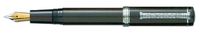 Laban Ebony Large Wood w/ Silver Medium Point Fountain Pen - LEB-F100