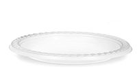 [400 Count] Basix Disposable 6 inch White Plastic Appetizer Plates, Microwavable, Great For Events, Home, Office, Wedding, Parties, or Everyday Use, 4 Packs