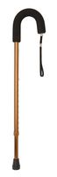 DMI Deluxe Adjustable Metal Classic Walking Cane, Walking Stick, Foam Padded Grip, Bronze