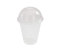 [1000 SETS] Plastic Disposable Cups with Dome Lids - Premium 16 oz Crystal Clear PET Cold Drinks Iced Coffee Tea Juices Smoothies Slush Soda Cocktails Beer Kids Safe (16oz Cups + Open Hole Domed Lids)