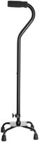 Medline Quad Cane, Small Base, Black