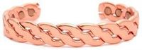 Copper Magnetic Bracelet Twisted Design 6 Magnets