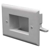 Datacomm Cables, Inc - Datacomm 1 Socket Cable Faceplate - 1 Socket(S) - White "Product Category: Rack & Cabling/Faceplates & Mounting Boxes"
