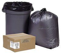 PLA6070 Platinum Plus Trash Bags 55-60 Gal Silv/Blk 50 Per Case by Webster In...